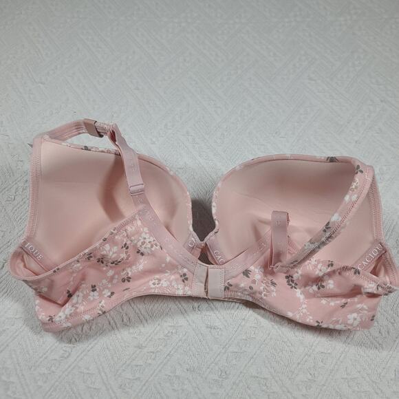 Cacique Boost Plunge bra The cotton cacique collection size 40c pink floral NWT - Picture 2 of 7